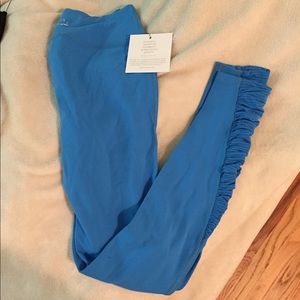 Beyond Yoga blue ruched leggings